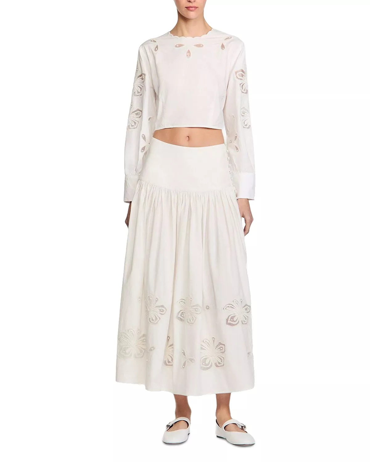 Long Poplin Skirt - 5
