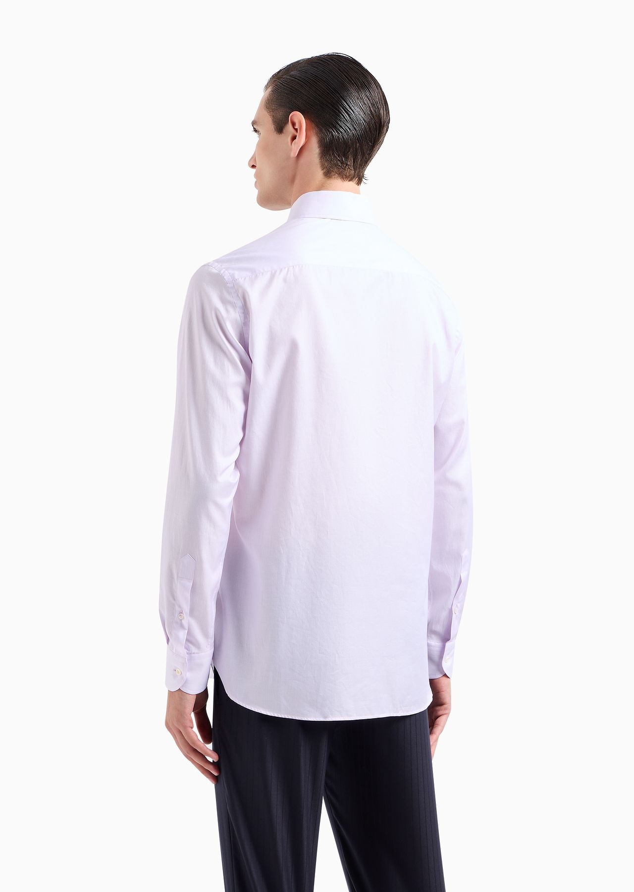 Regular-fit shirt in micro-striped luxury cotton - 3