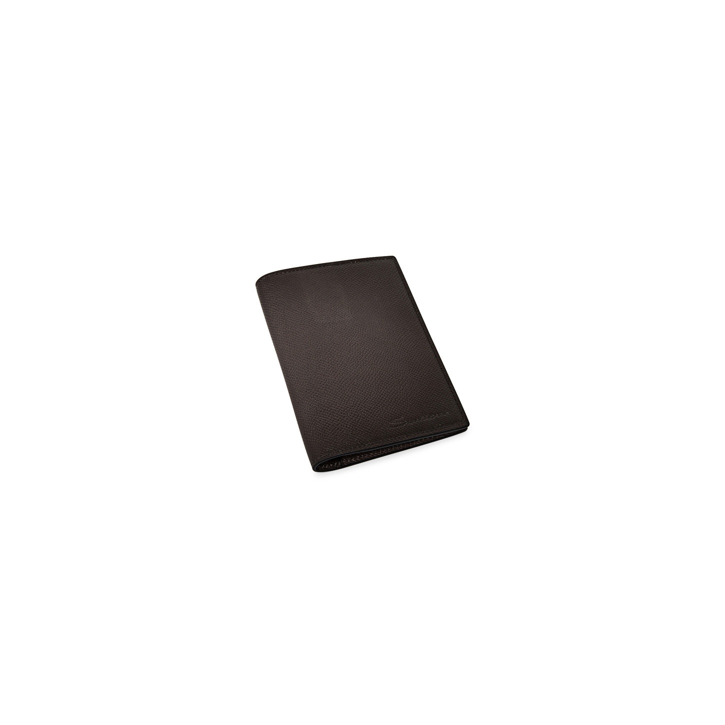 Beige saffiano leather passport case - 4
