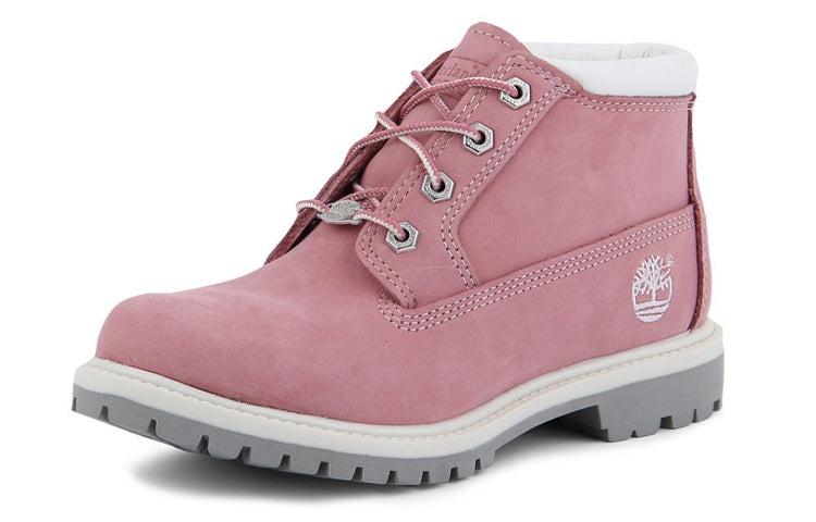 (WMNS) Timberland Nellie Waterproof Chukka Wide Fit Boots 'Pink Nubuck' 23308 - 3