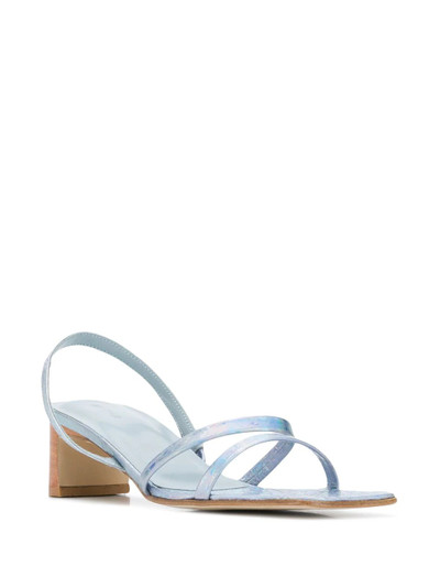 BY FAR block-heel strappy sandals outlook