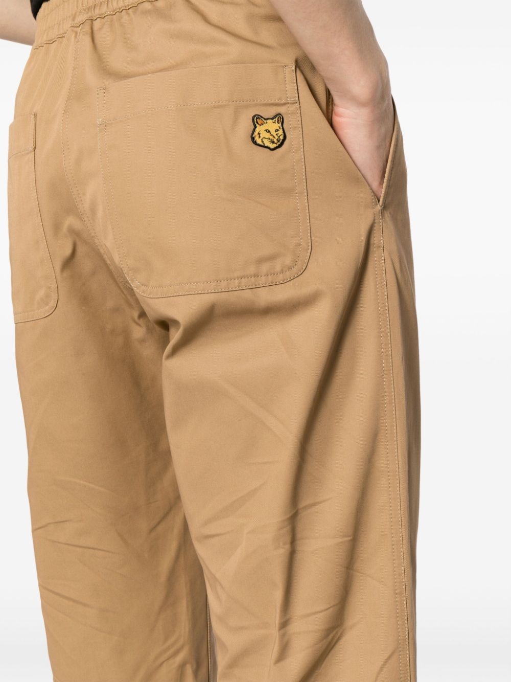 mid-rise straight-leg trousers - 5