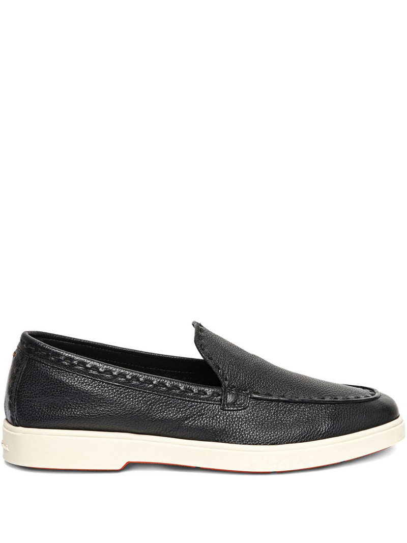 tumbled-leather loafers 1