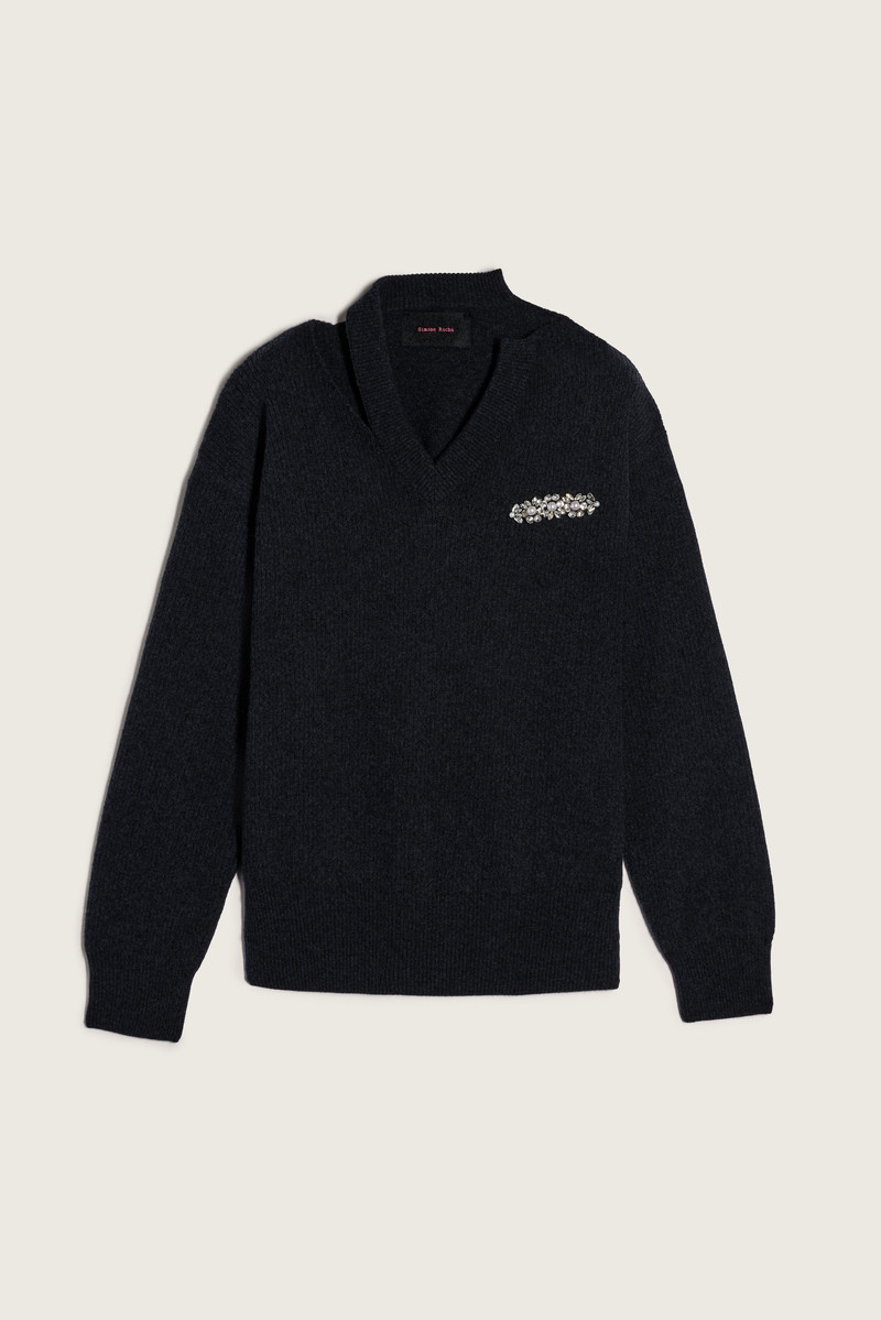 Embellished Merino Seam Bite Jumper 1