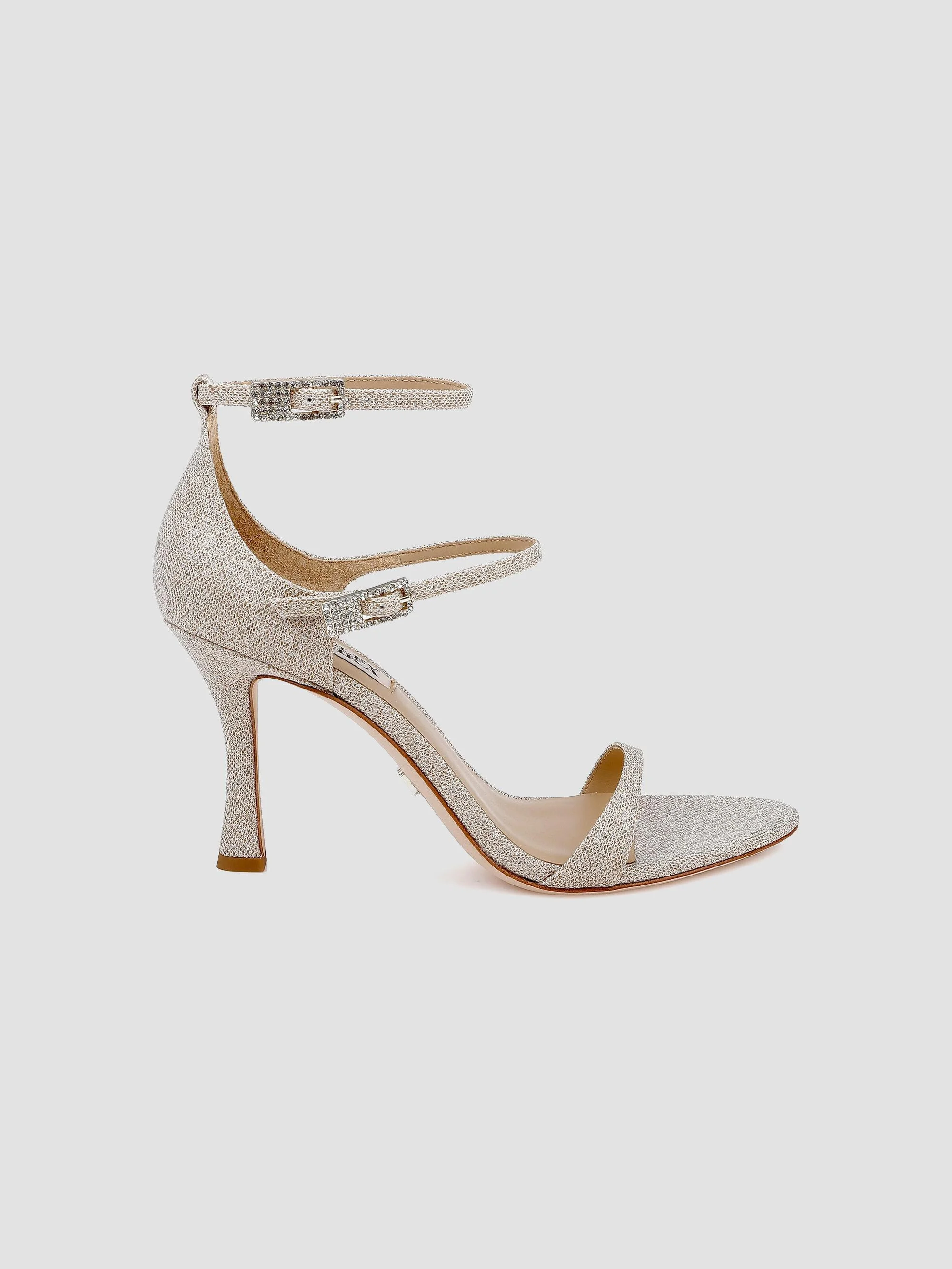 Women's Valencia 85MM Glitter Sandals - Gold Glitter - 1