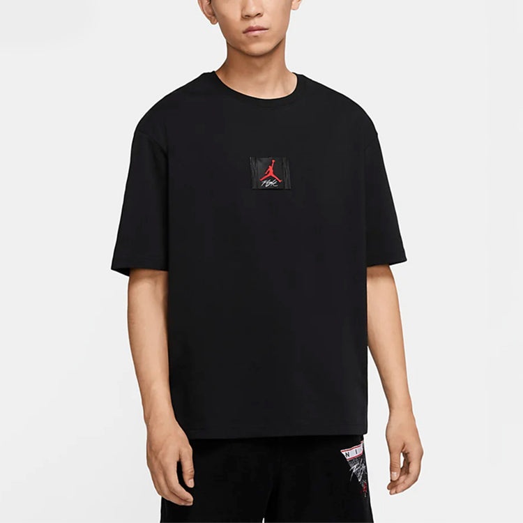 Air Jordan Flight Classic logo Basic Short Sleeve Black CZ1214-010 - 1