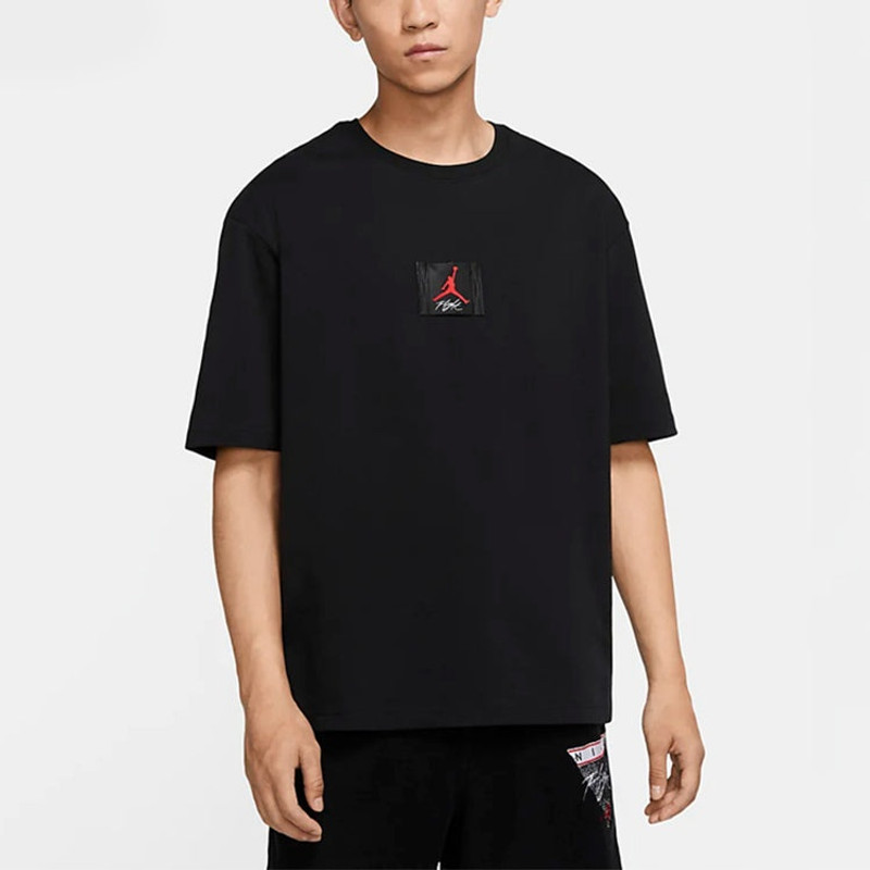 Air Jordan Flight Classic logo Basic Short Sleeve Black CZ1214-010 - 1