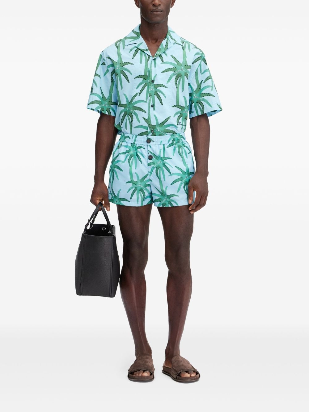 floral-print shorts - 2