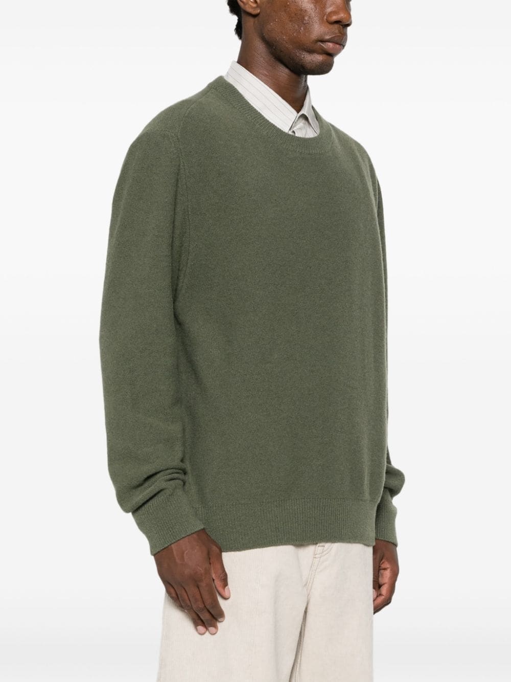 round-neck wool jumper - 3