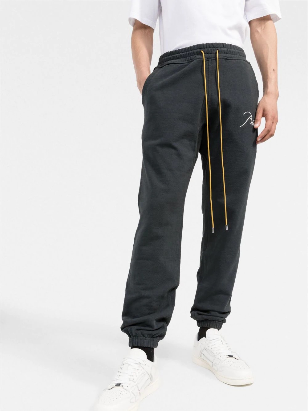 logo-embroidered track pants - 3