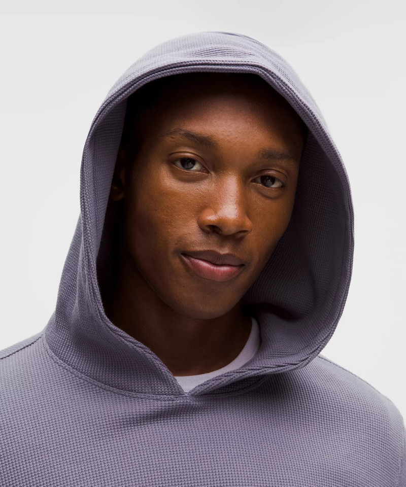 Cotton-Blend Waffle Knit Hoodie 4