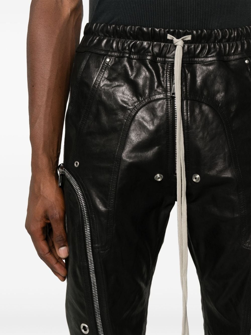 Bauhaus leather cargo pants - 5