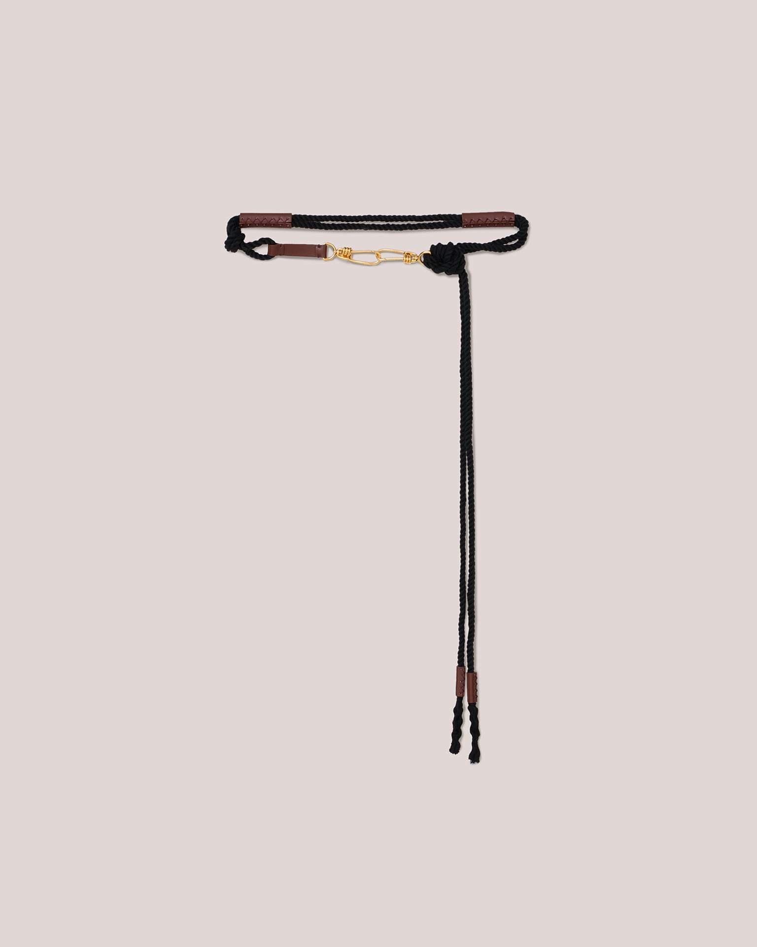 EAZI - Tassel Rope belt - Black - 1