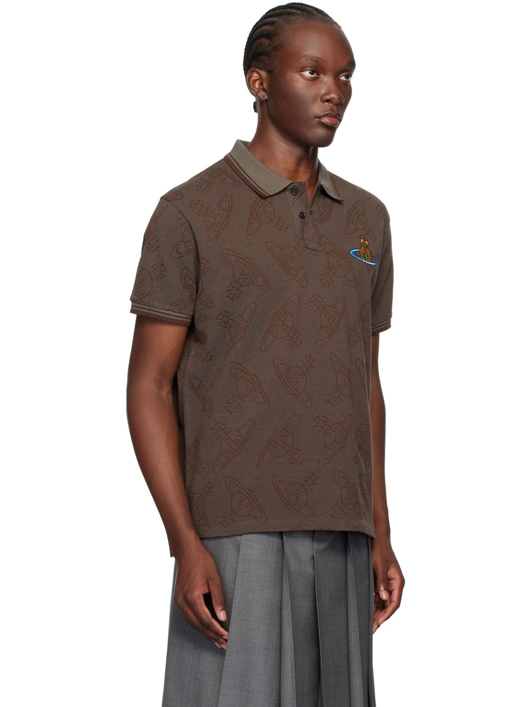 Brown Classic Polo - 2