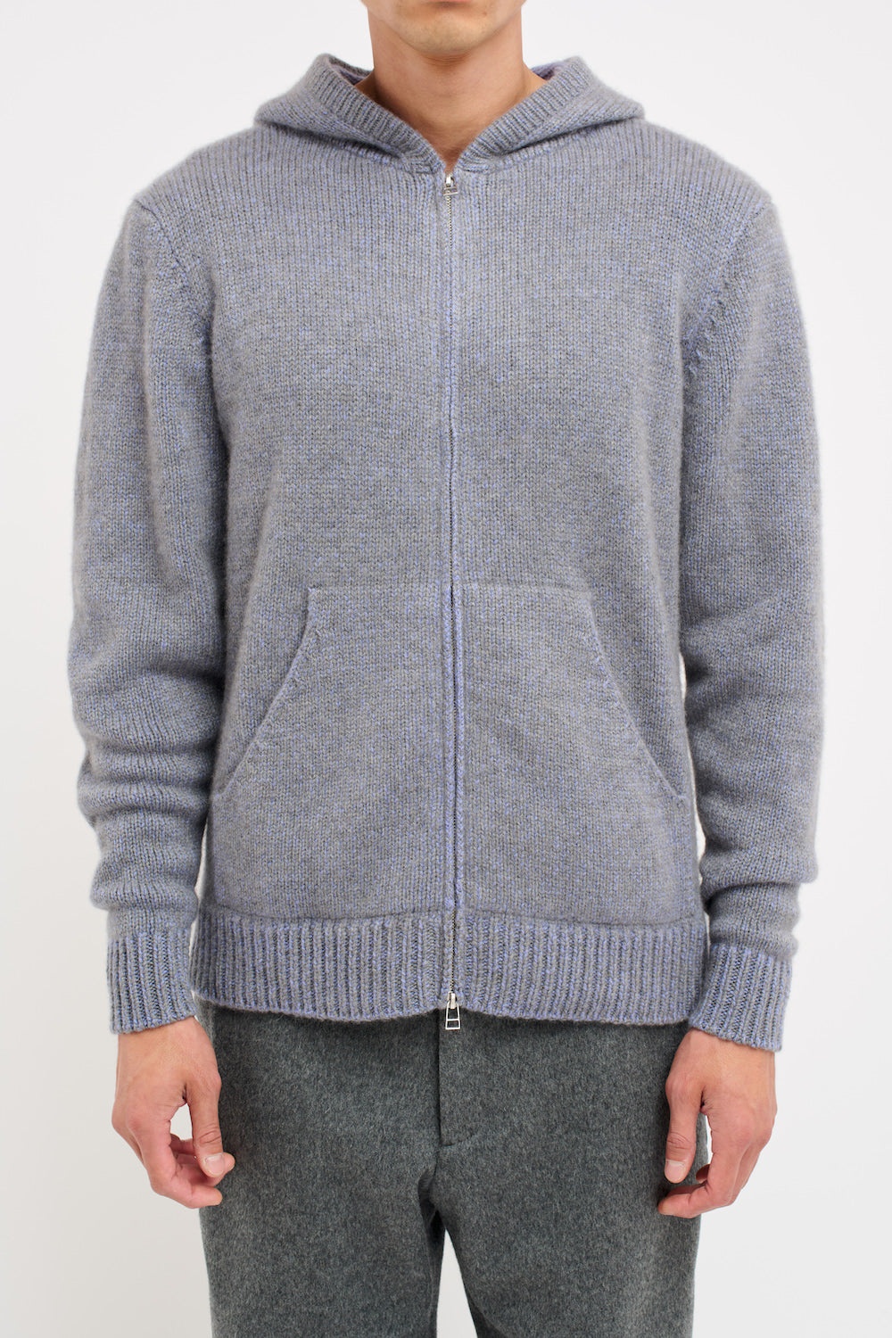 PLAITED ZIP HOODIE - 4