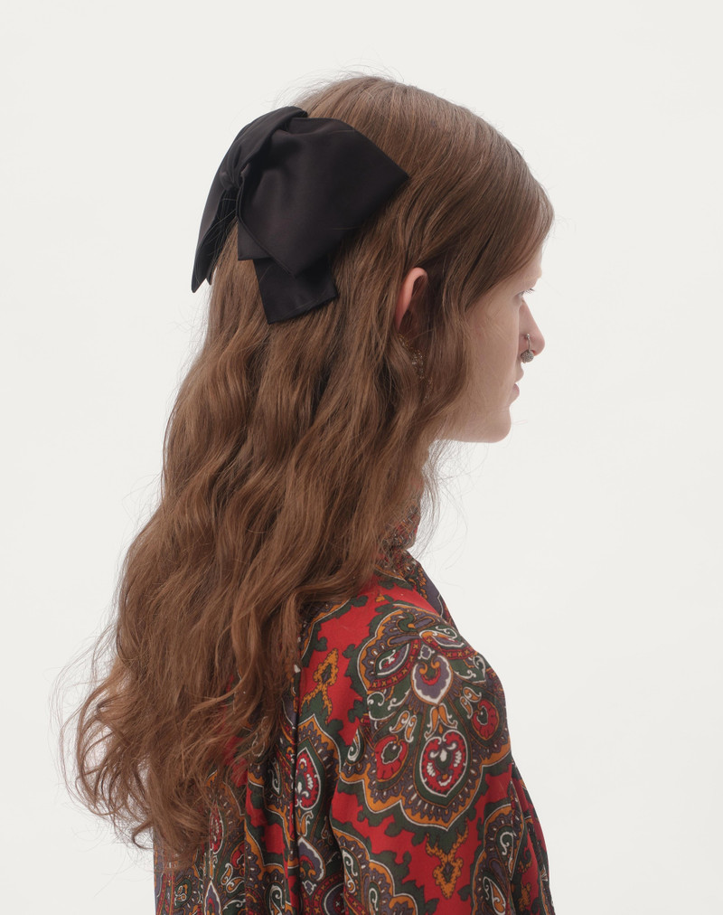 Valentino VLOGO SIGNATURE SATIN BOW HAIRCLIP outlook