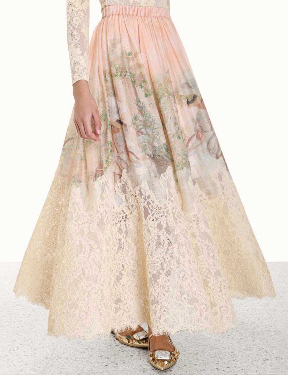 LYRICAL LACE MIDI SKIRT - 7