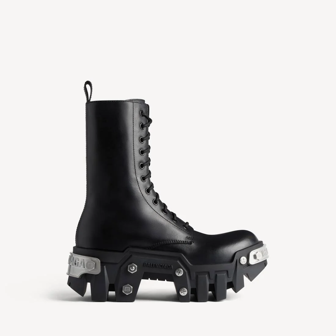 Women's Bulldozer Lace-up Boot in Black - 1
