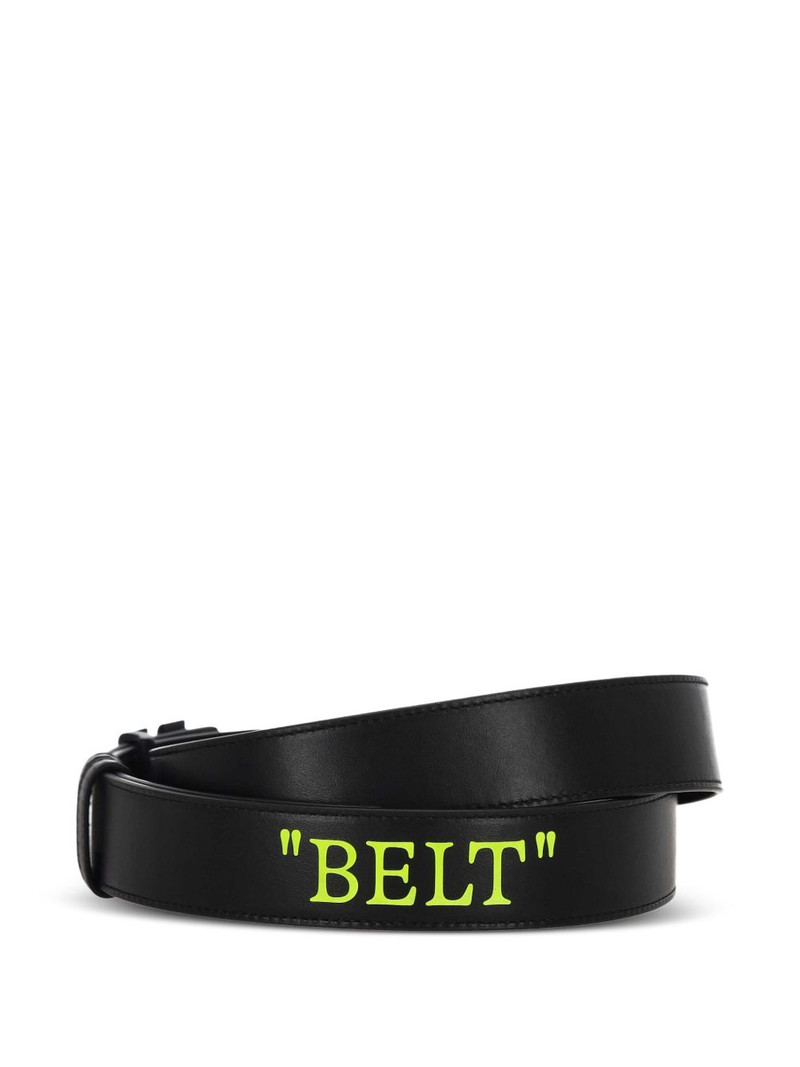 Off-White arrow buckle leather belt outlook