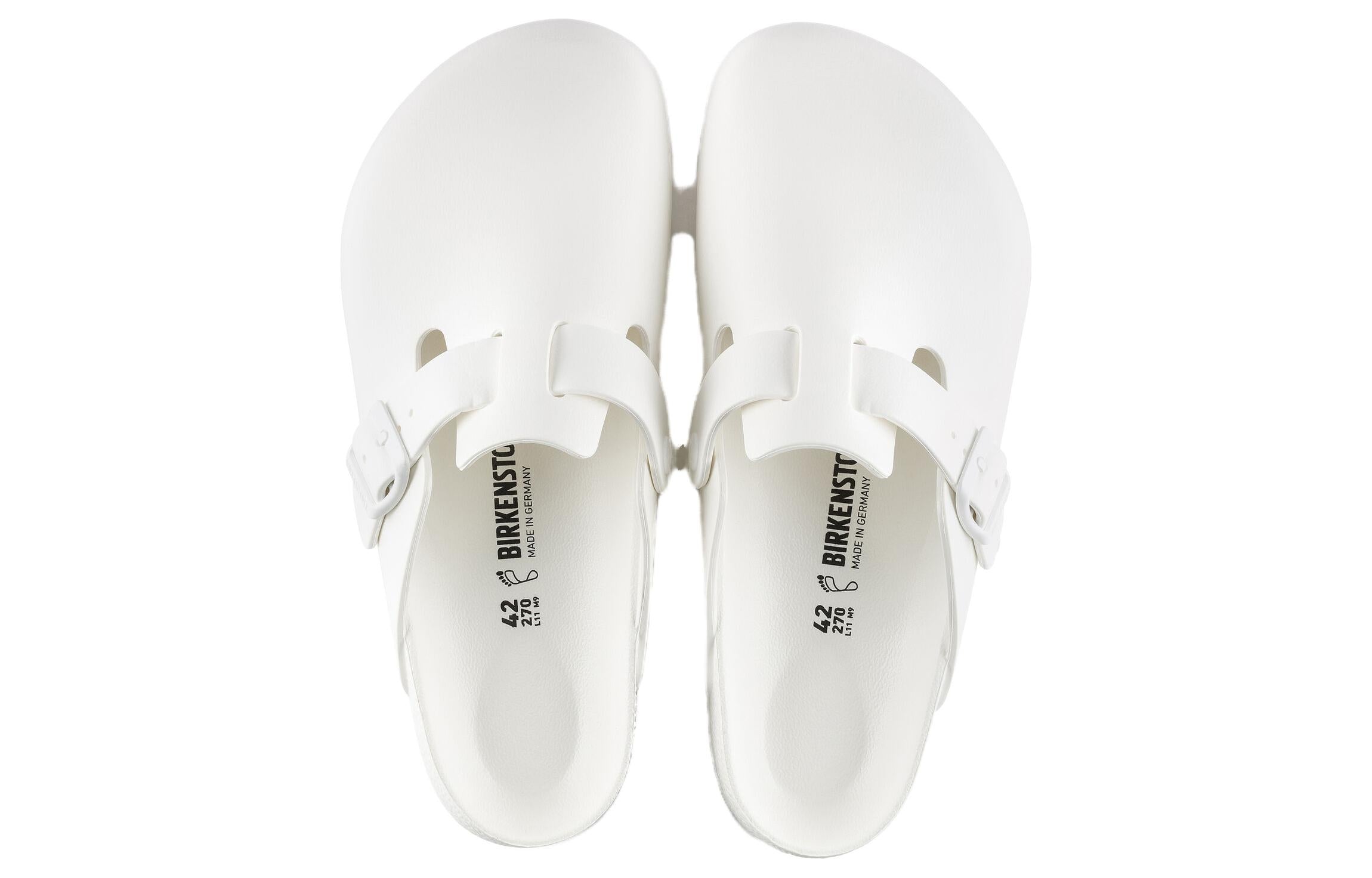 (WMNS) Birkenstock Boston Essentials EVA Narrow Fit 'White' 0127133 - 5