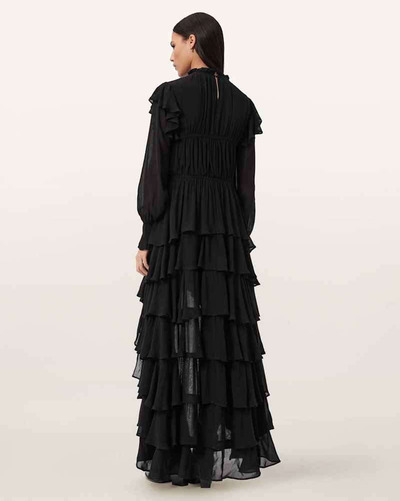 LEILA FRILL MAXI DRESS 8