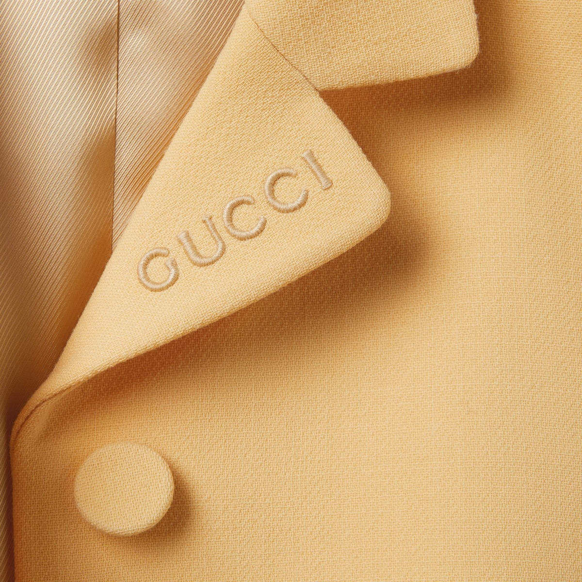 GUCCI Light wool crêpe jacket | REVERSIBLE