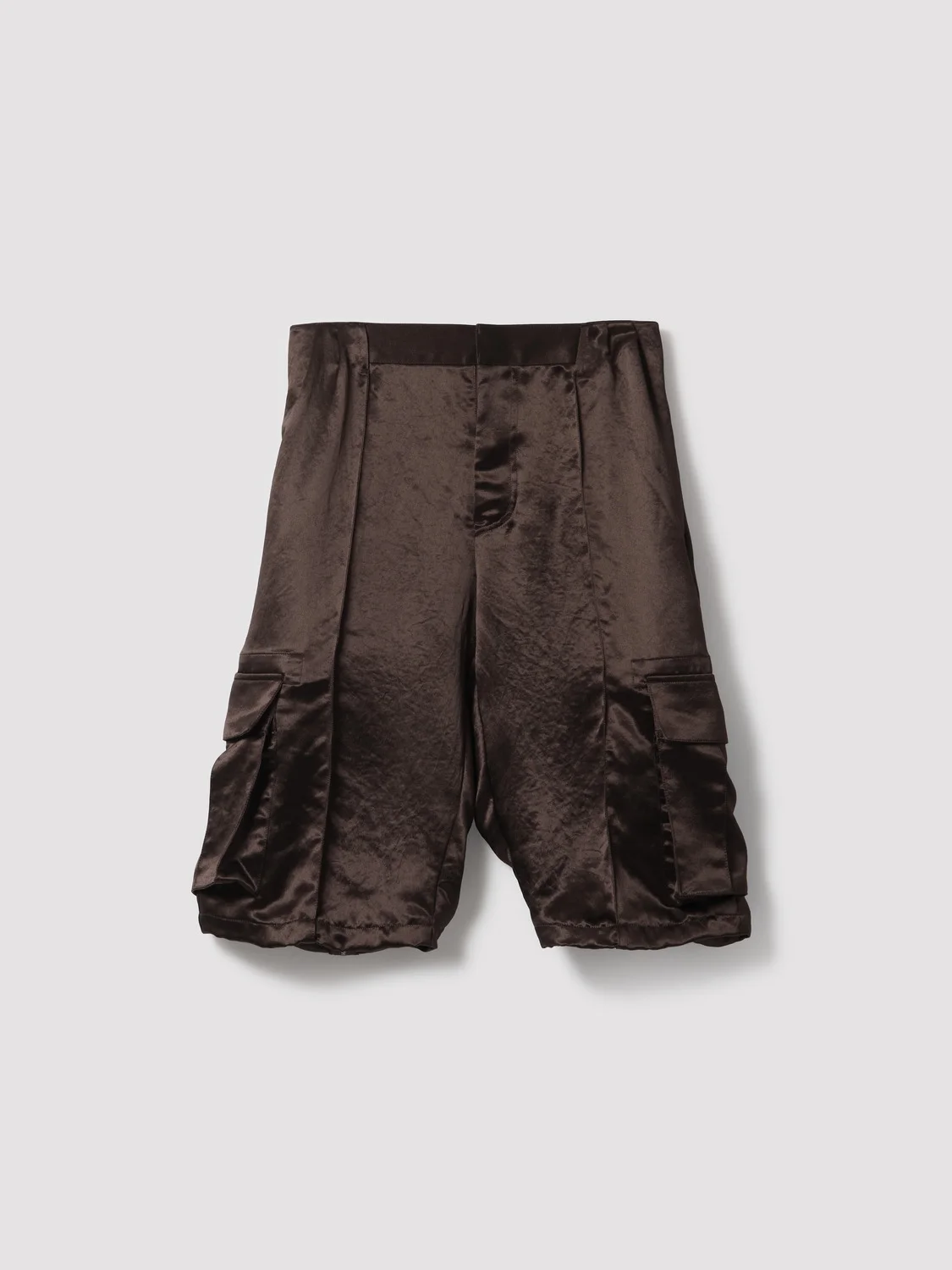 SATIN CARGO SHORTS - 1