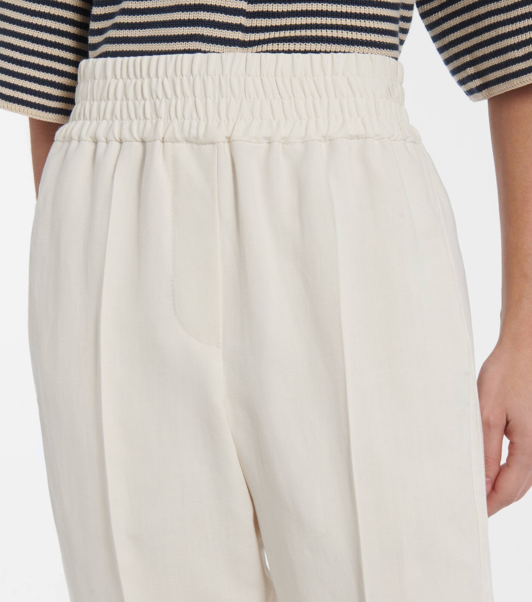 Twill tapered pants - 4