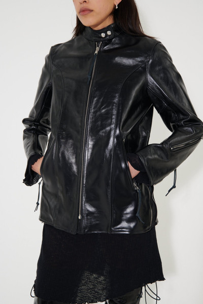 Our Legacy Beast Jacket Aamon Black Leather outlook
