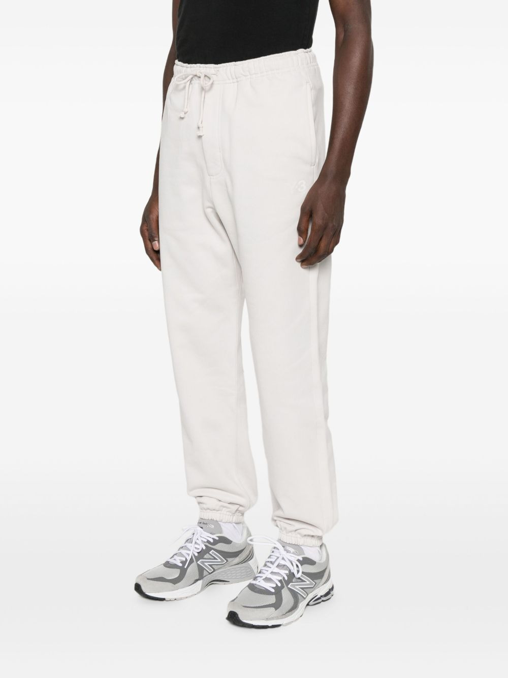 elastic-cuffed drawstring trousers - 3