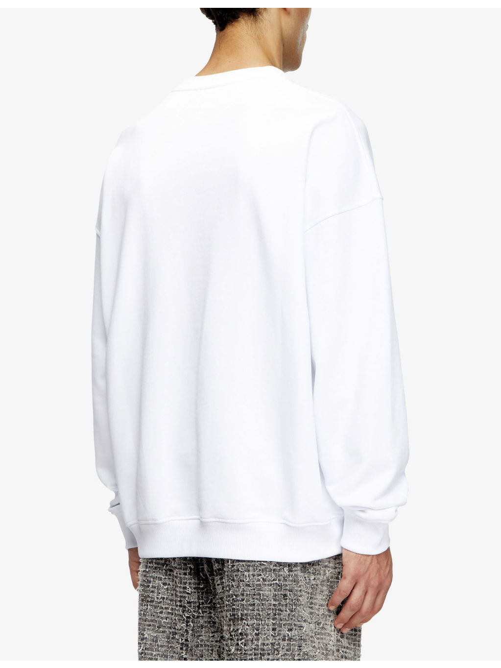 S-Mart-Bigoval Brand-Embossed Cotton-Jersey Sweatshirt - 4