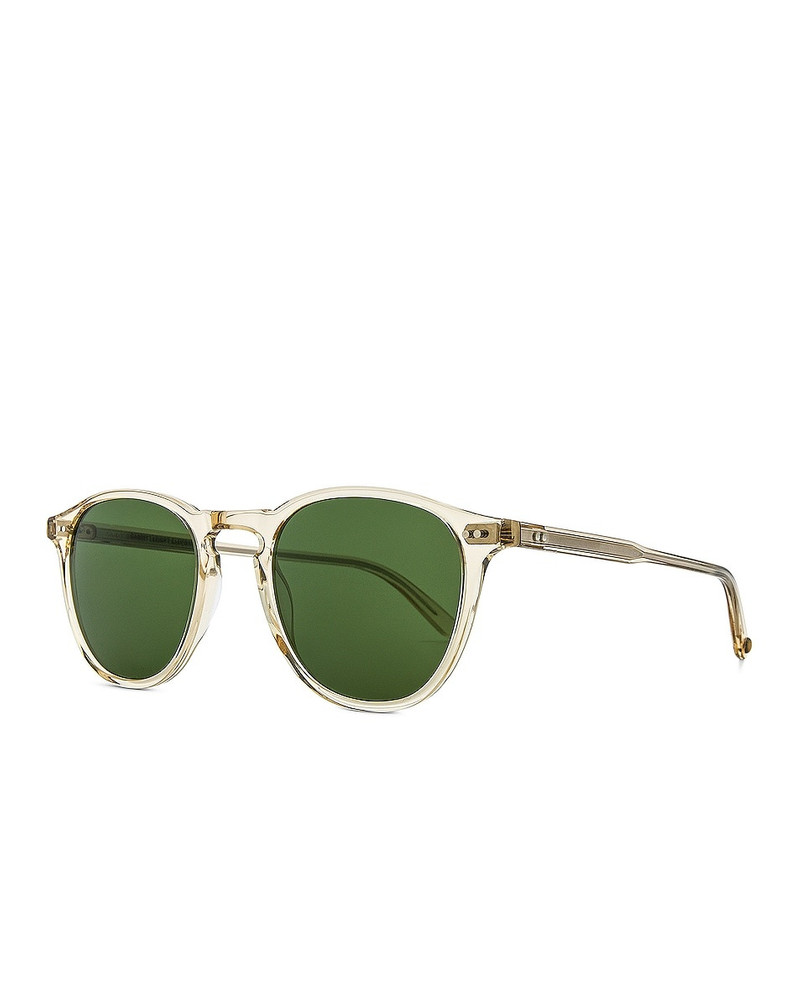 Garrett Leight Hampton Sun in Champagne & Pure Green outlook