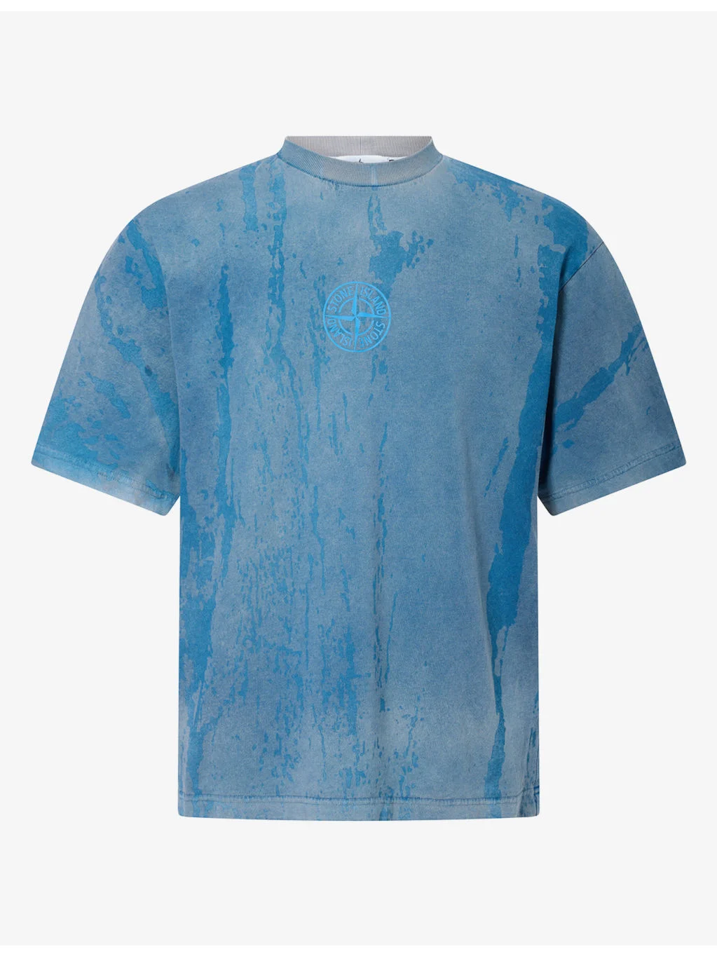 Bark Print Cotton T-Shirt - 1
