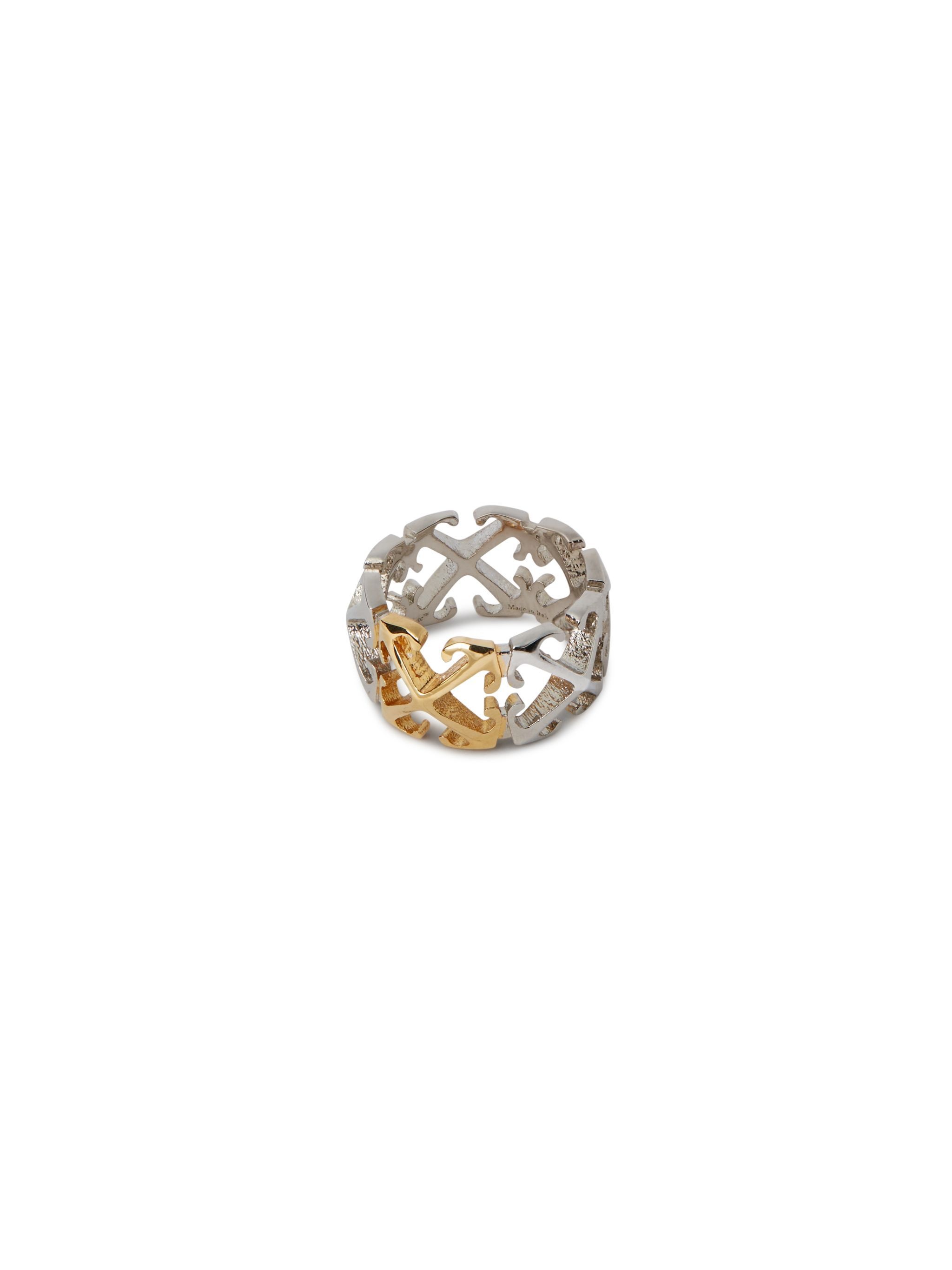 Bicolor Arrow Chain Ring - 3
