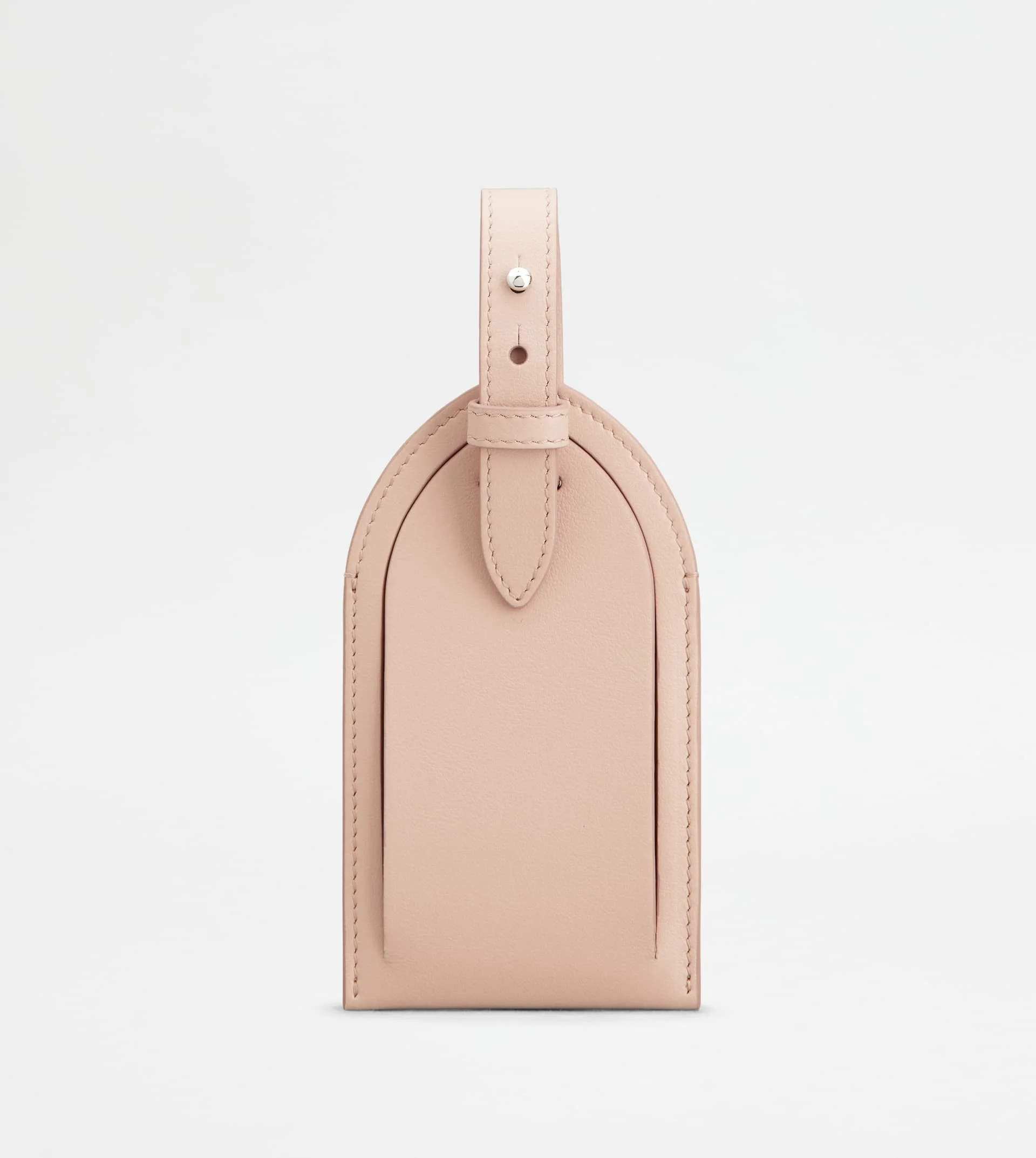 ADDRESS TAG IN LEATHER - PINK - 1