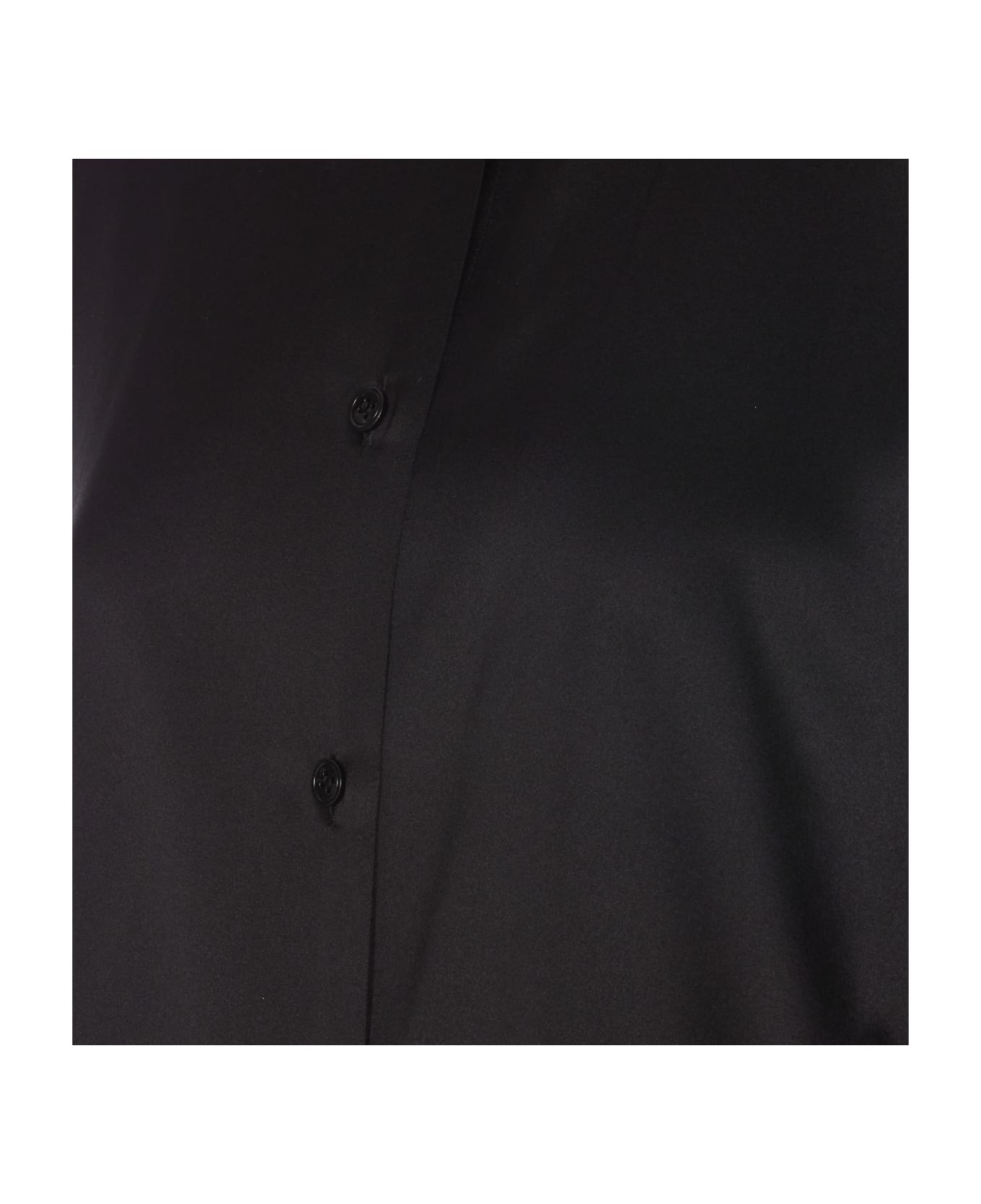 Stretch Silk Satin Relaxed Fit Shirt - 3