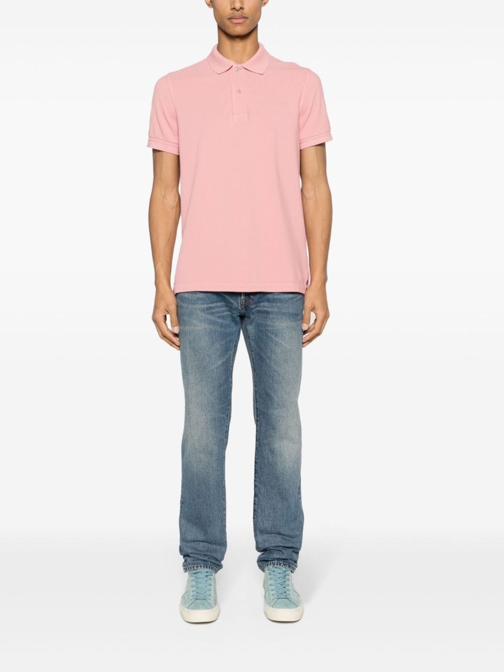 short-sleeve cotton polo shirt - 2