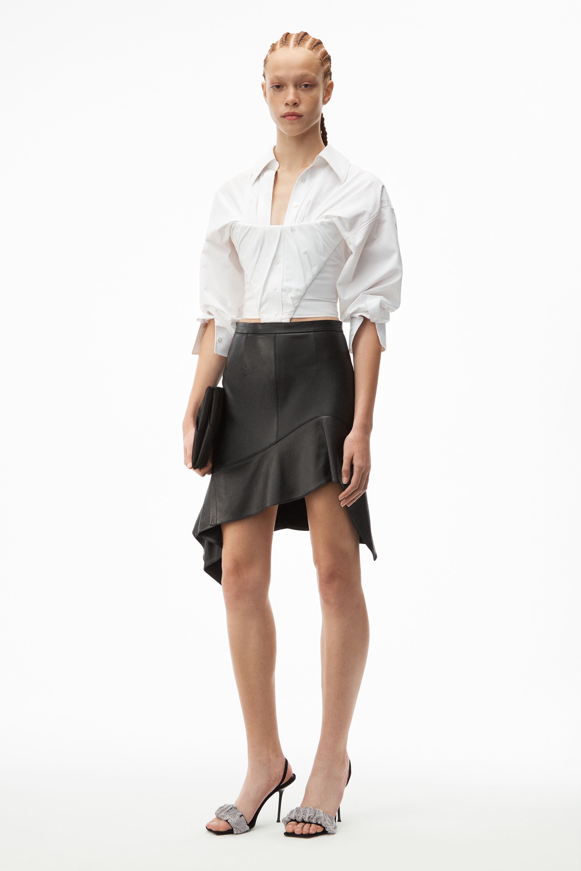 DECONSTRUCTED RUFFLE MINI SKIRT - 2