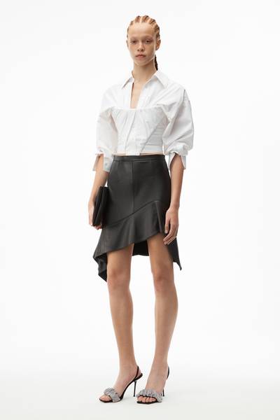 Alexander Wang DECONSTRUCTED RUFFLE MINI SKIRT outlook