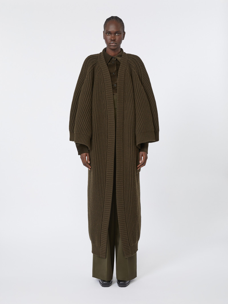 ATOLLO1234 Wool and cashmere wrap cardigan 3