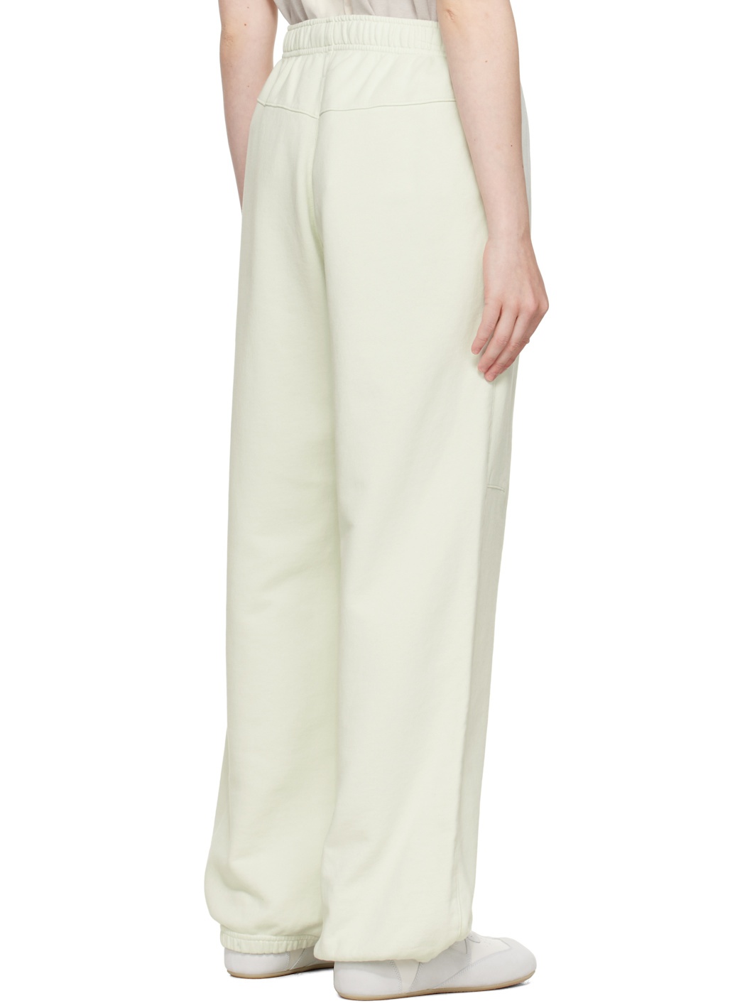Green Unbrushed Sweat Jersey Lounge Pants - 3