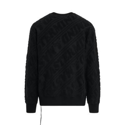 mastermind JAPAN Pile Jacquard Sweatshirt in Black outlook