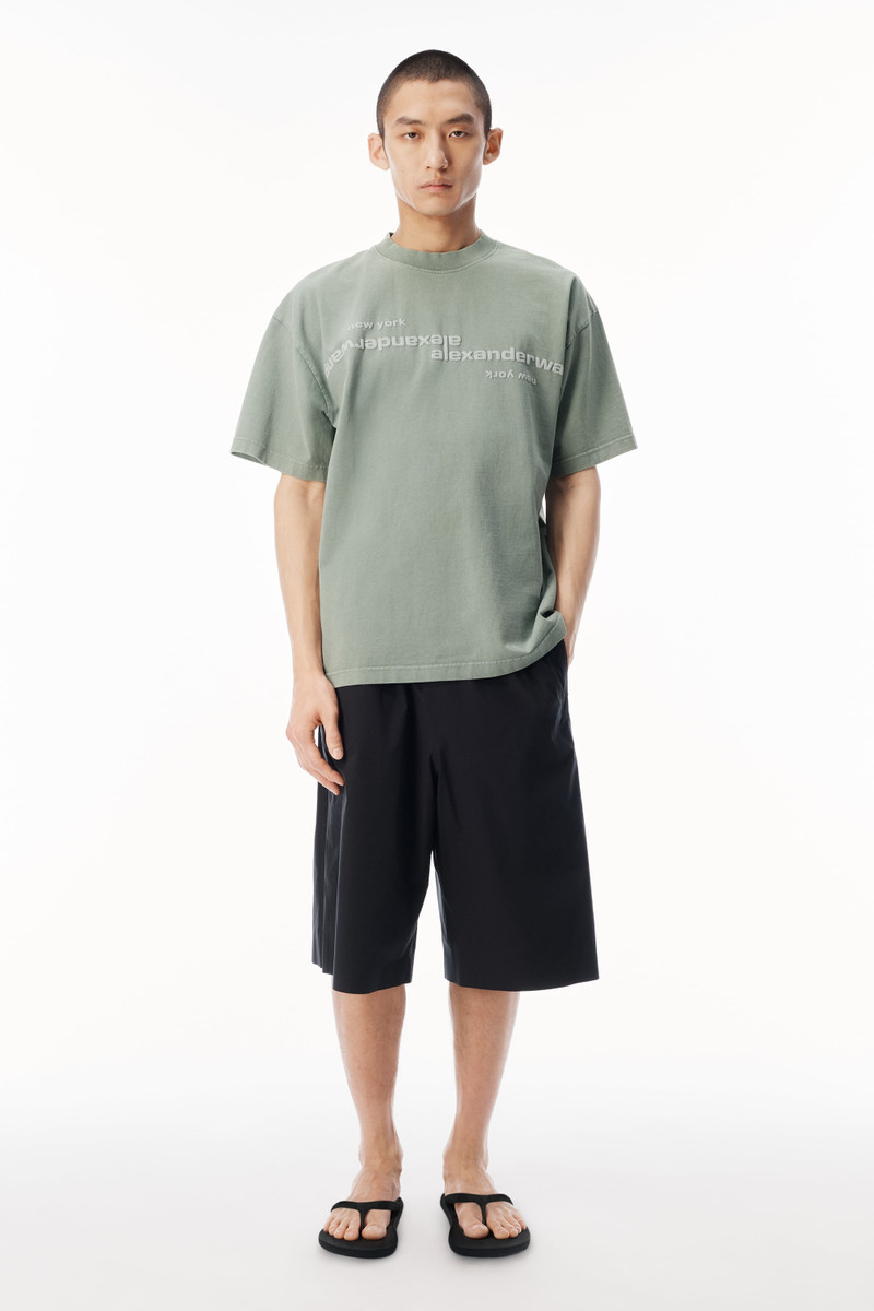 Alexander Wang MIRRORED LOGO SHORT SLEEVE TEE outlook