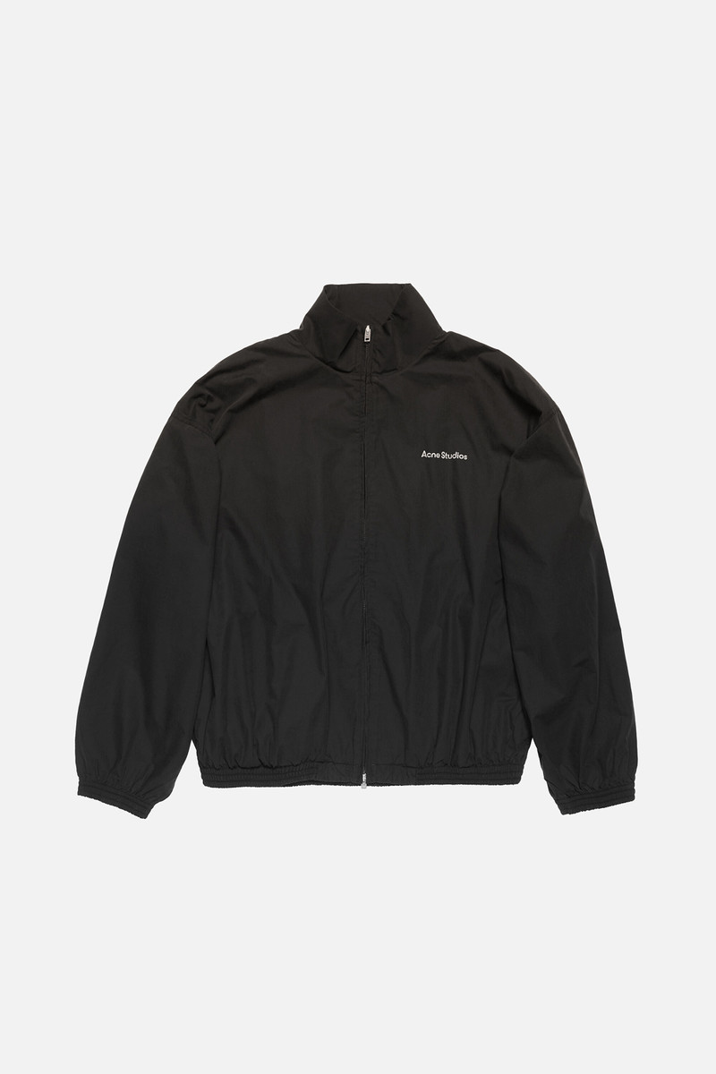 Logo zipper jacket - Black - 1
