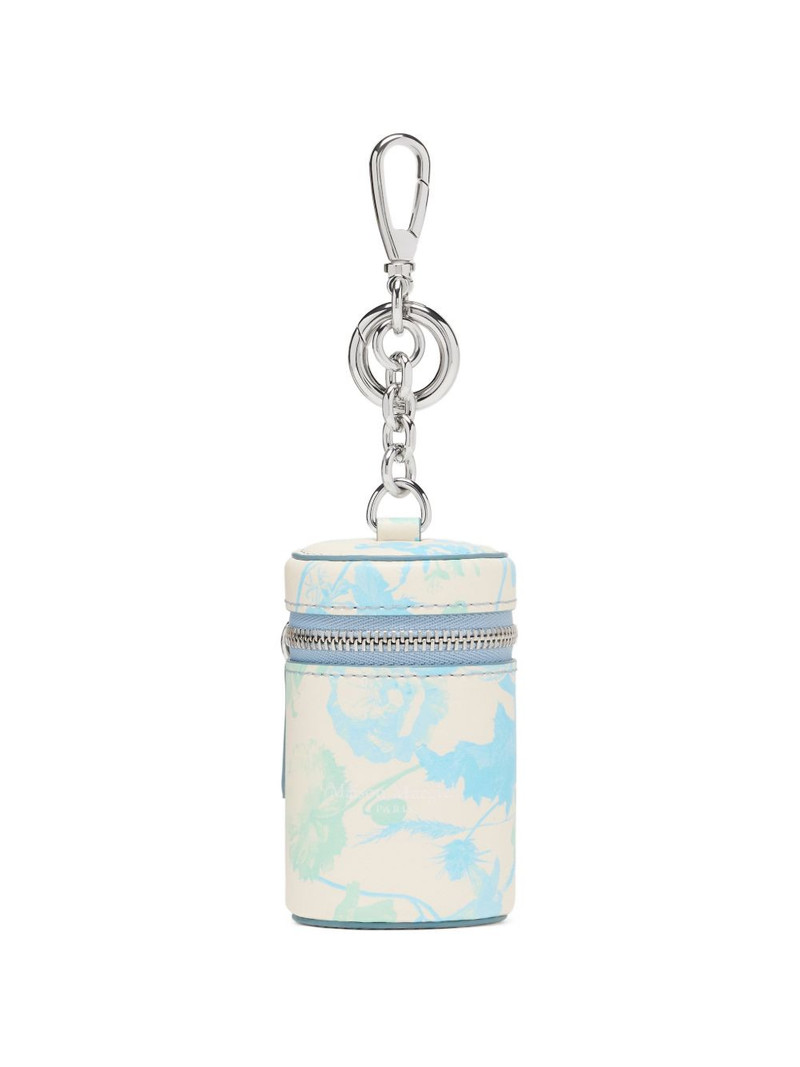 floral leather keyring 1