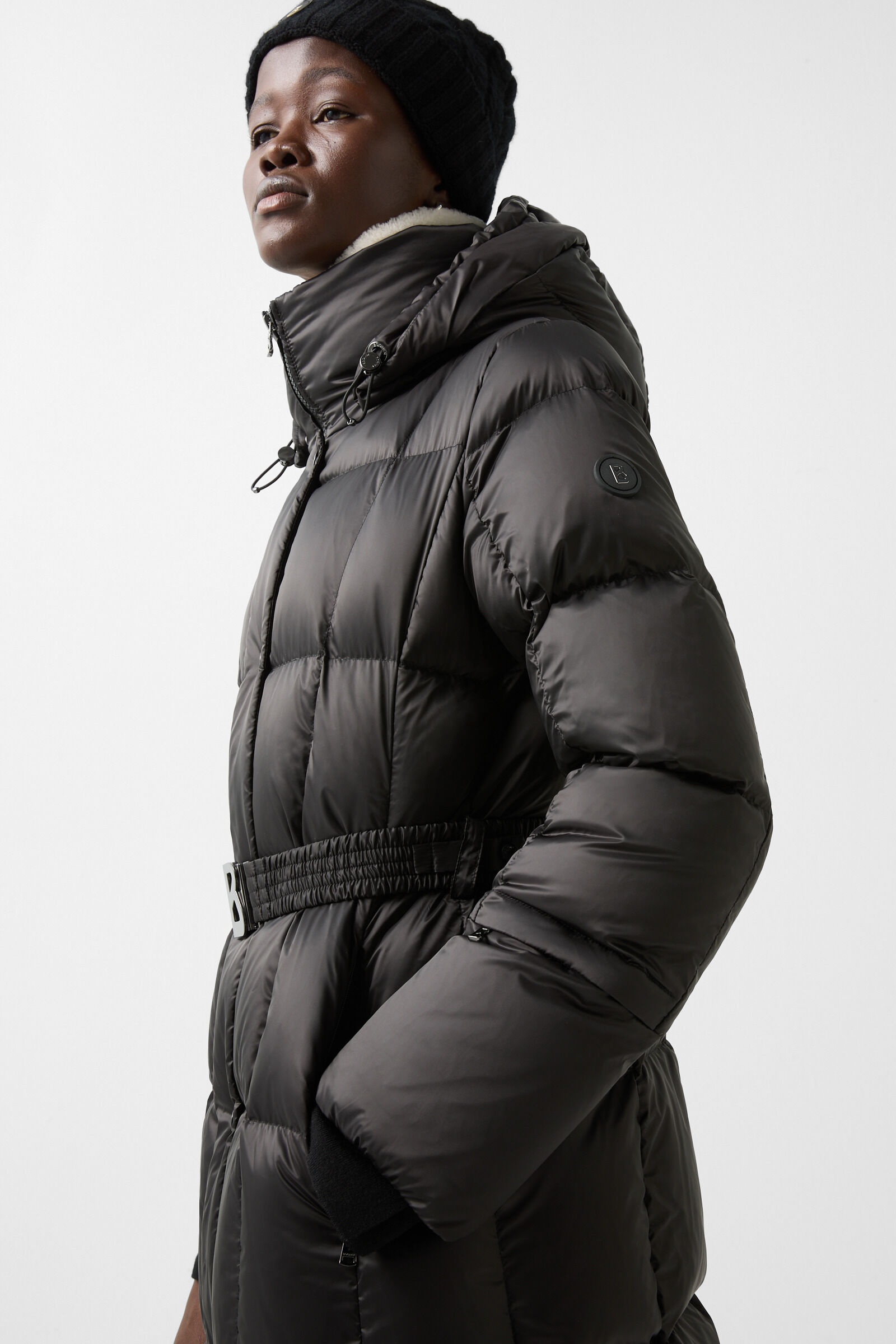 Nicci Down coat in Black - 7