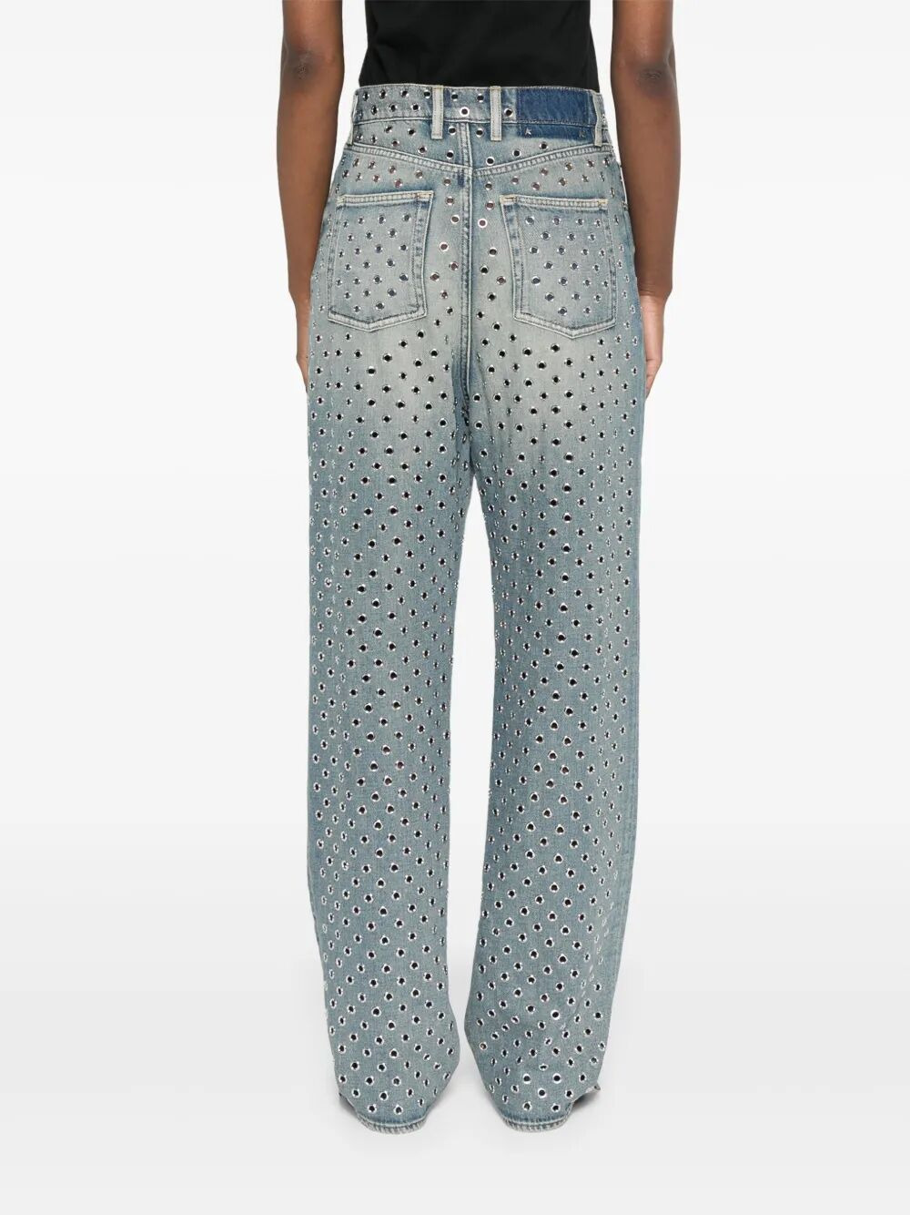 Golden Goose Women Journey W`S Pant Kim Sand Wash All Over Eyelet - 2