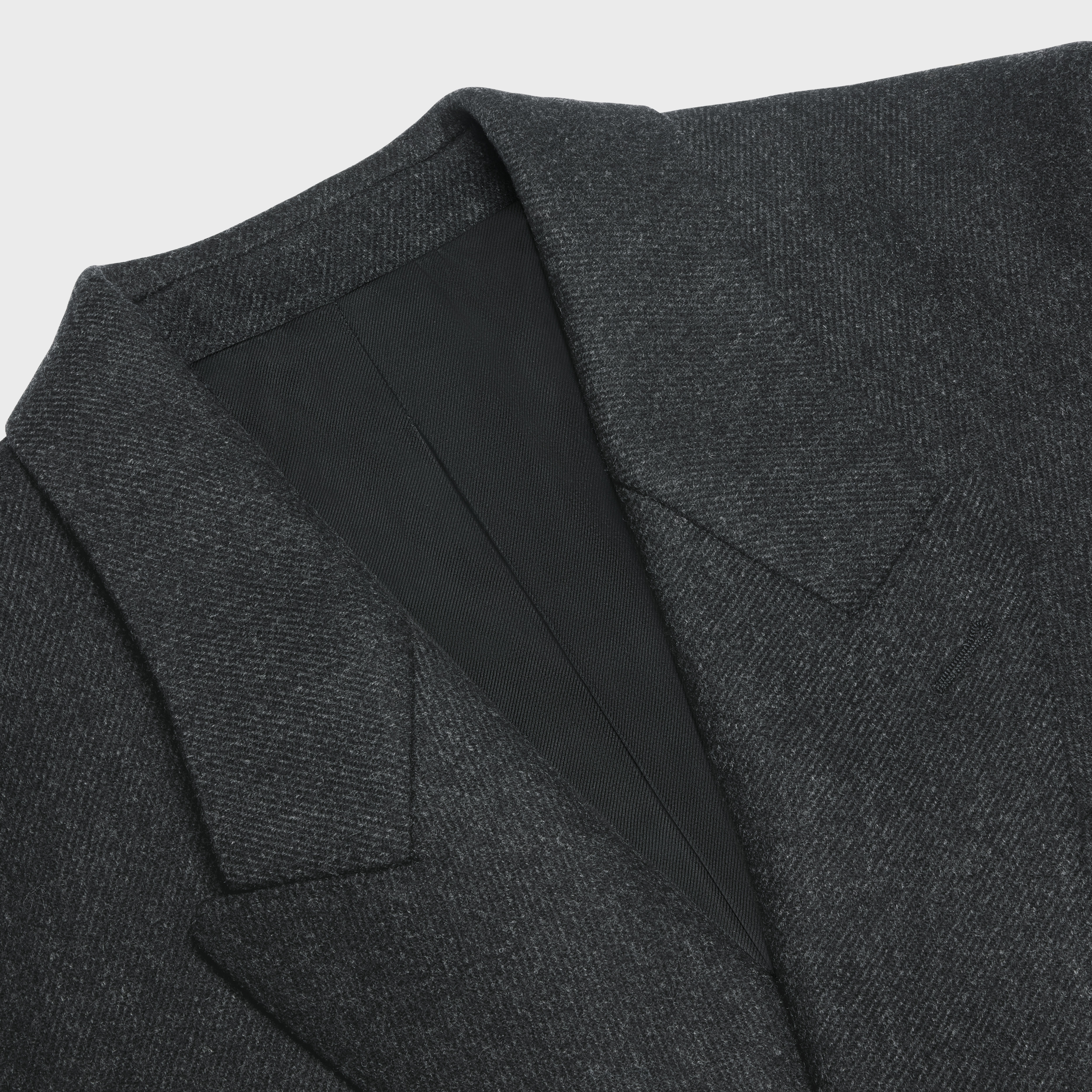 DIAGONAL WOOL OVERCOAT - 3
