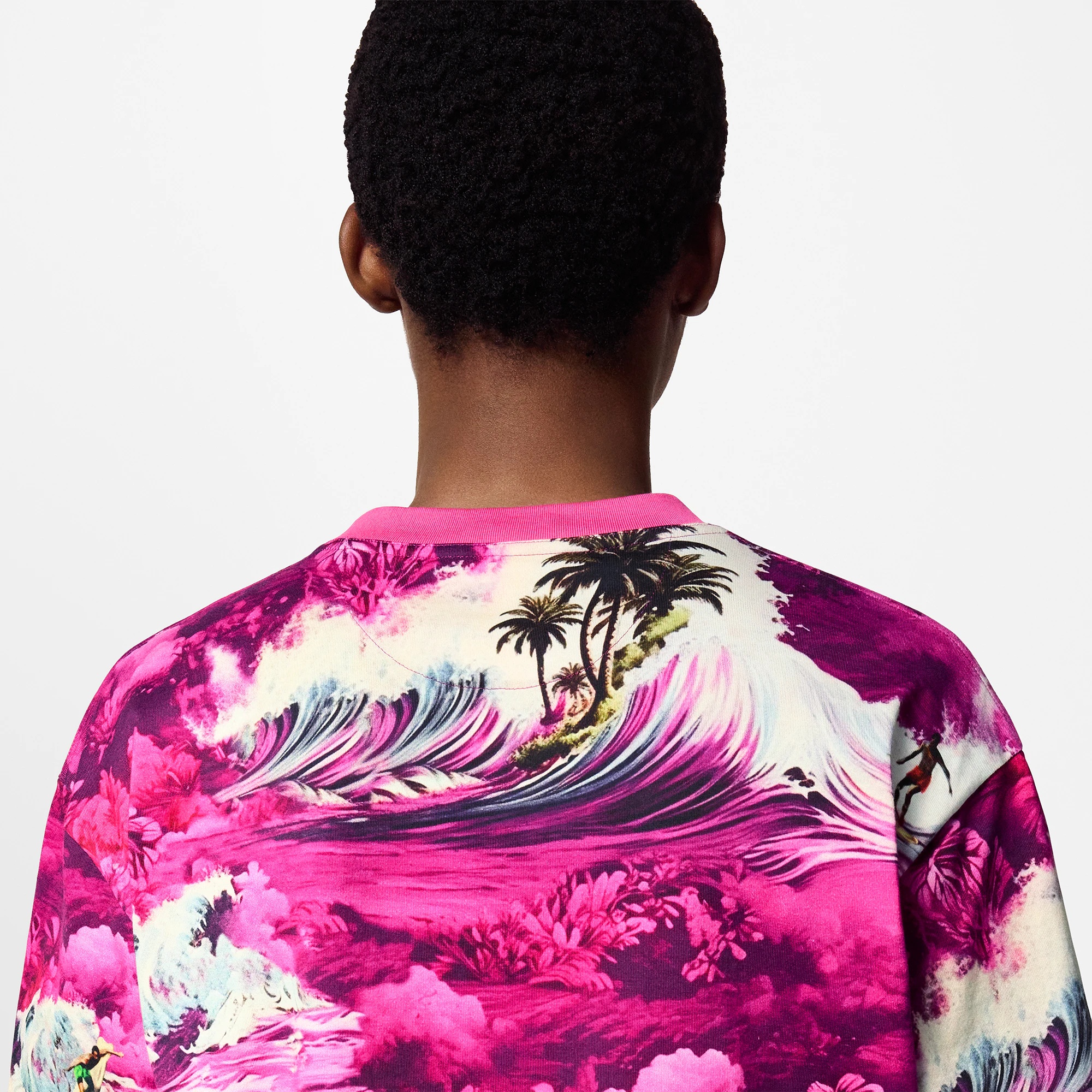 Printed Short-Sleeved Cotton T-Shirt - 5