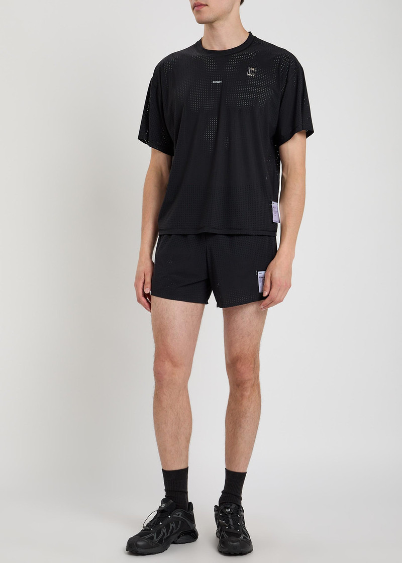 Satisfy Space-o 5 Perforated Stretch-jersey Shorts 4